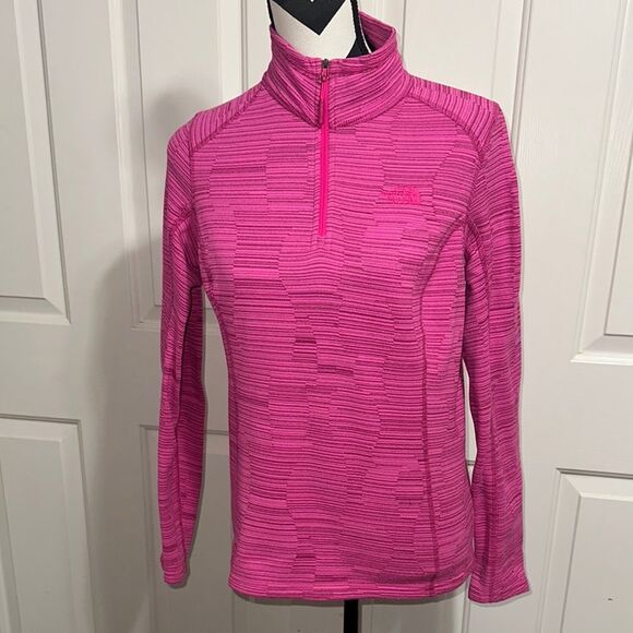 THE NORTH FACE Pink Quarter-Zip Pullover - Picture 1 of 5